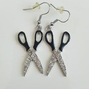 Swarovski scissor earrings